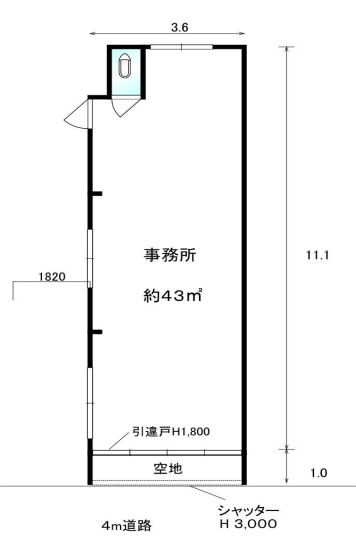 大阪市淀川区加島1-23-15 加島１丁目貸倉庫・事務所の画像