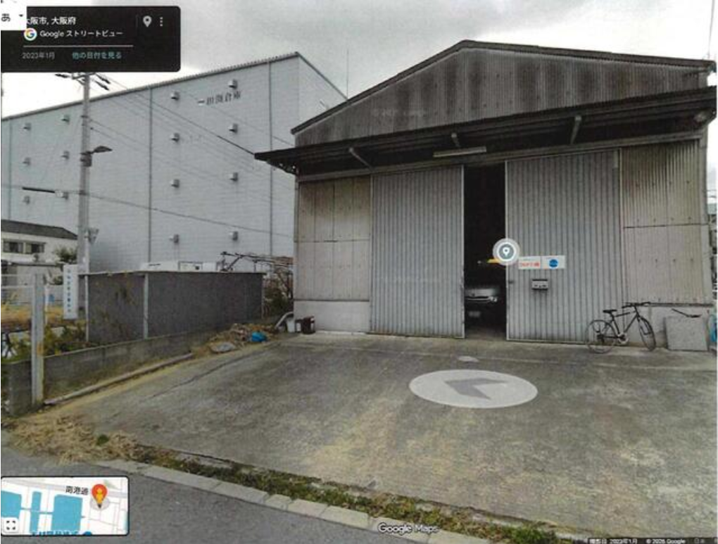 大阪市住之江区平林北2-6-100 楠平林北貸倉庫の画像