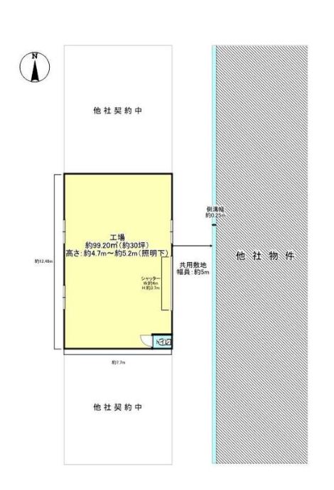 東大阪市西石切町6-2-19  新石切貸工場の画像