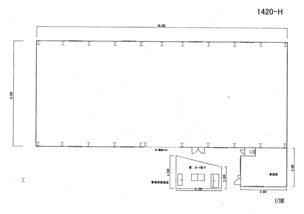 枚方市長尾家具町1-12-10 家具町貸倉庫の画像