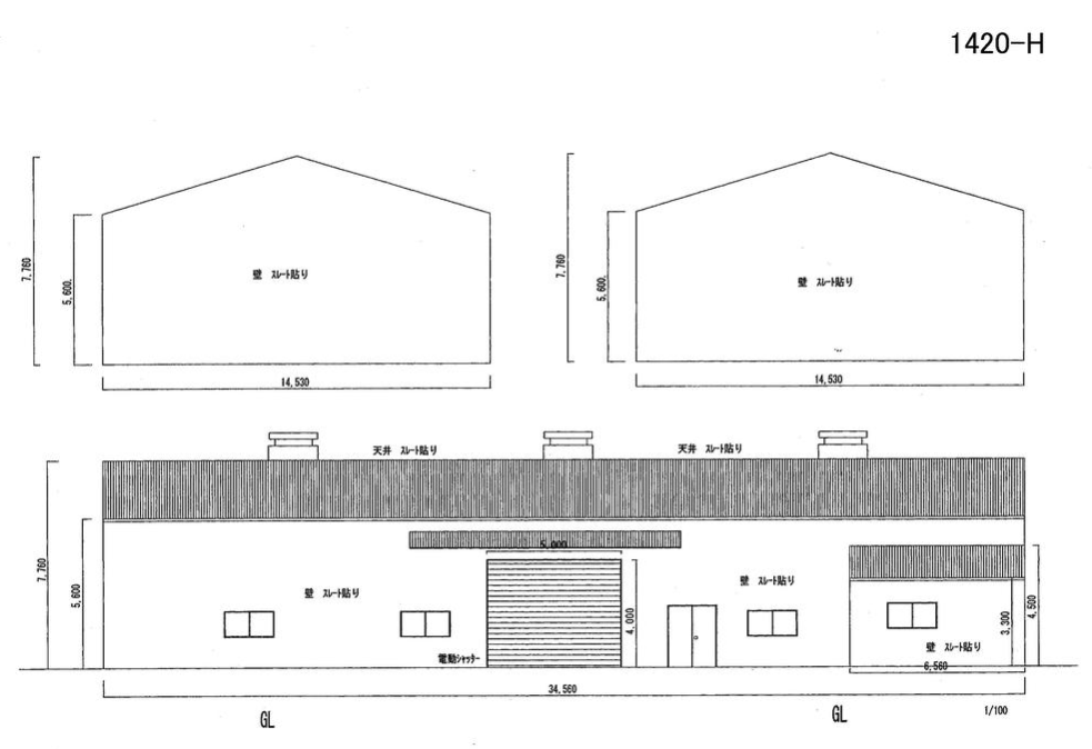 枚方市長尾家具町1-12-10 家具町貸倉庫