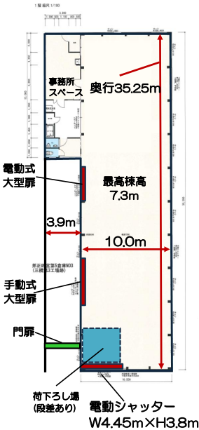 門真市四宮6-7-19 邦正四宮第５倉庫の画像
