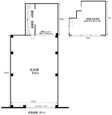 大阪市西淀川区中島2-11-90 出来島貸工場の画像