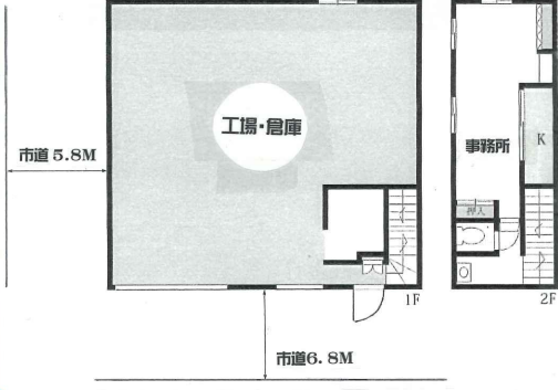 大阪市浪速区久保吉1-1241-4 芦原町売倉庫の画像