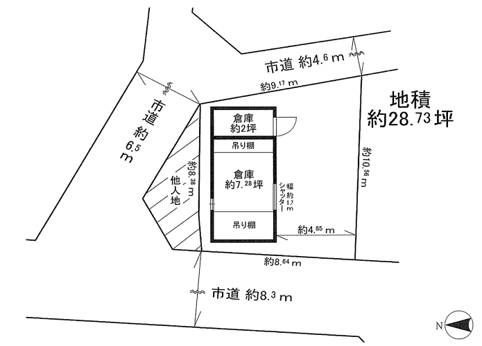堺市北区金岡町2574-1 新金岡売倉庫の画像