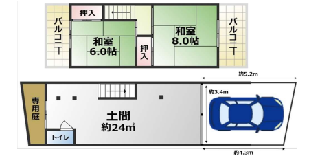 大阪市生野区小路東5-5-4 生野区小路東５丁目売倉庫の画像