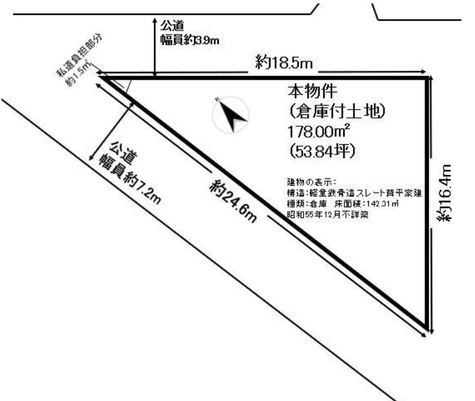 泉南市男里4-6-14 泉南市男里４丁目倉庫の画像