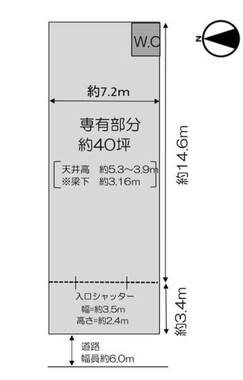 大阪市平野区加美東1-6-46 平野区加美東貸倉庫Ｄ区画の画像