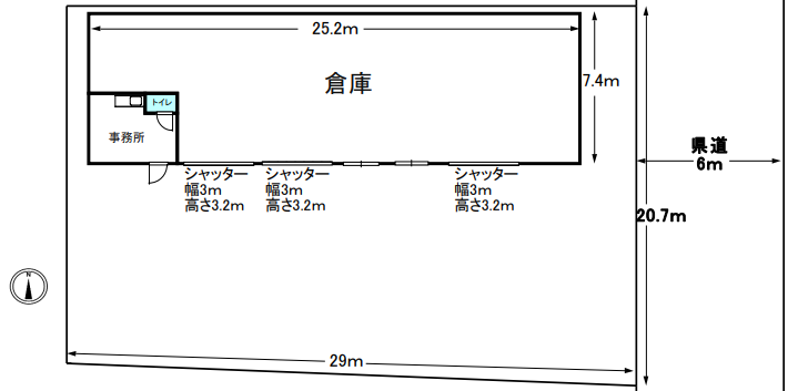 西宮市山口町上山口1-15 太陽運送㈱第二車庫倉庫の画像