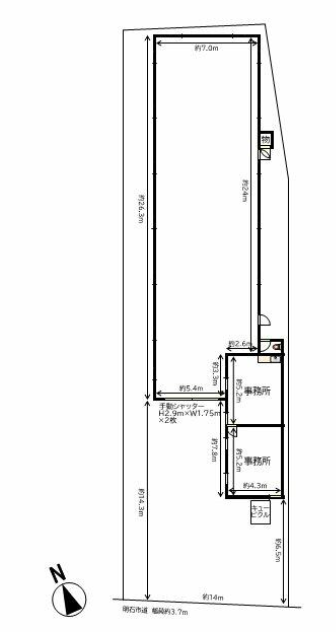 明石市大久保町大窪1500-4 大久保町大窪倉庫の画像