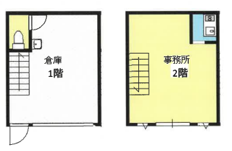 堺市南区深阪南 貸倉庫 10坪 山大倉庫付事務所の画像