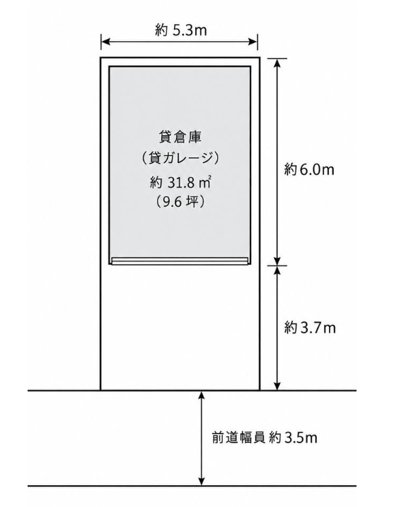 東大阪市岸田堂南町 貸倉庫 10坪の画像