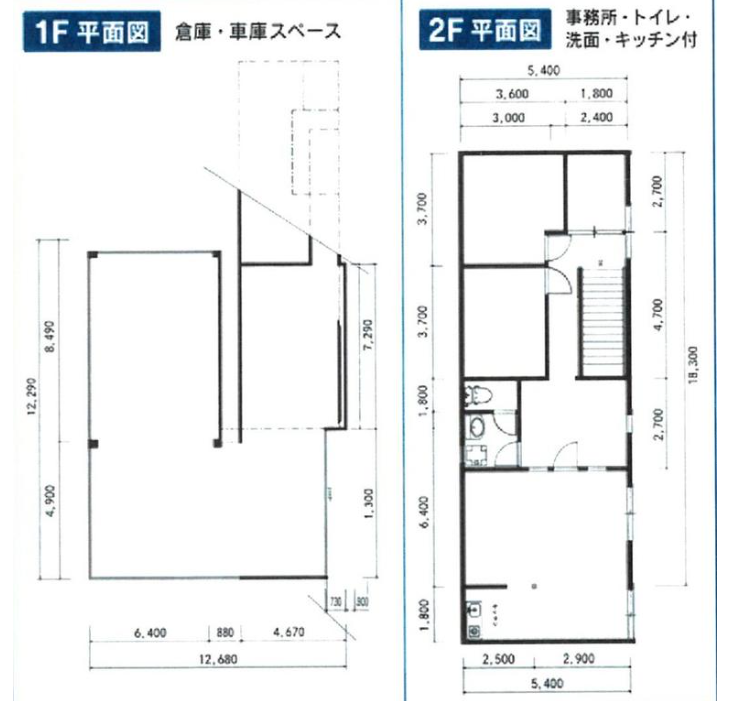 茨木市南目垣 貸倉庫 76坪の画像