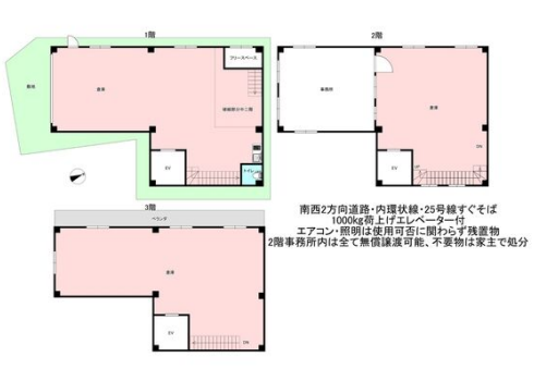大阪市平野区西脇 貸倉庫 87坪 西脇山田ビルの画像